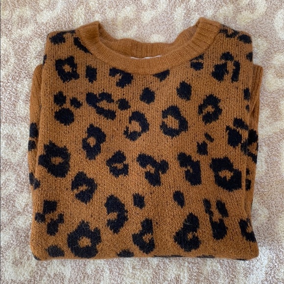 Sweaters - Leopard Print Sweater